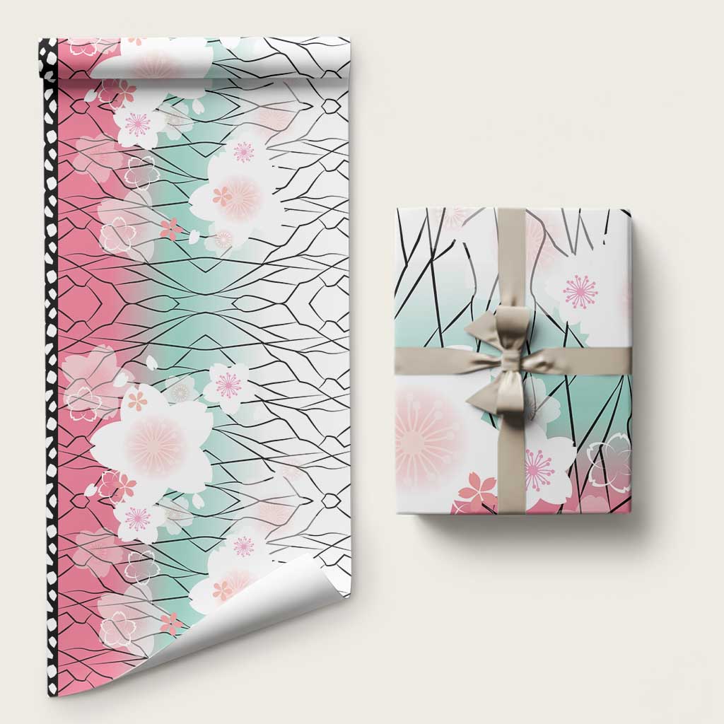 Japanese Kocho Pattern Wrapping Paper Insect Pillar Butterfly Flower Fairy - Polynesian Pride