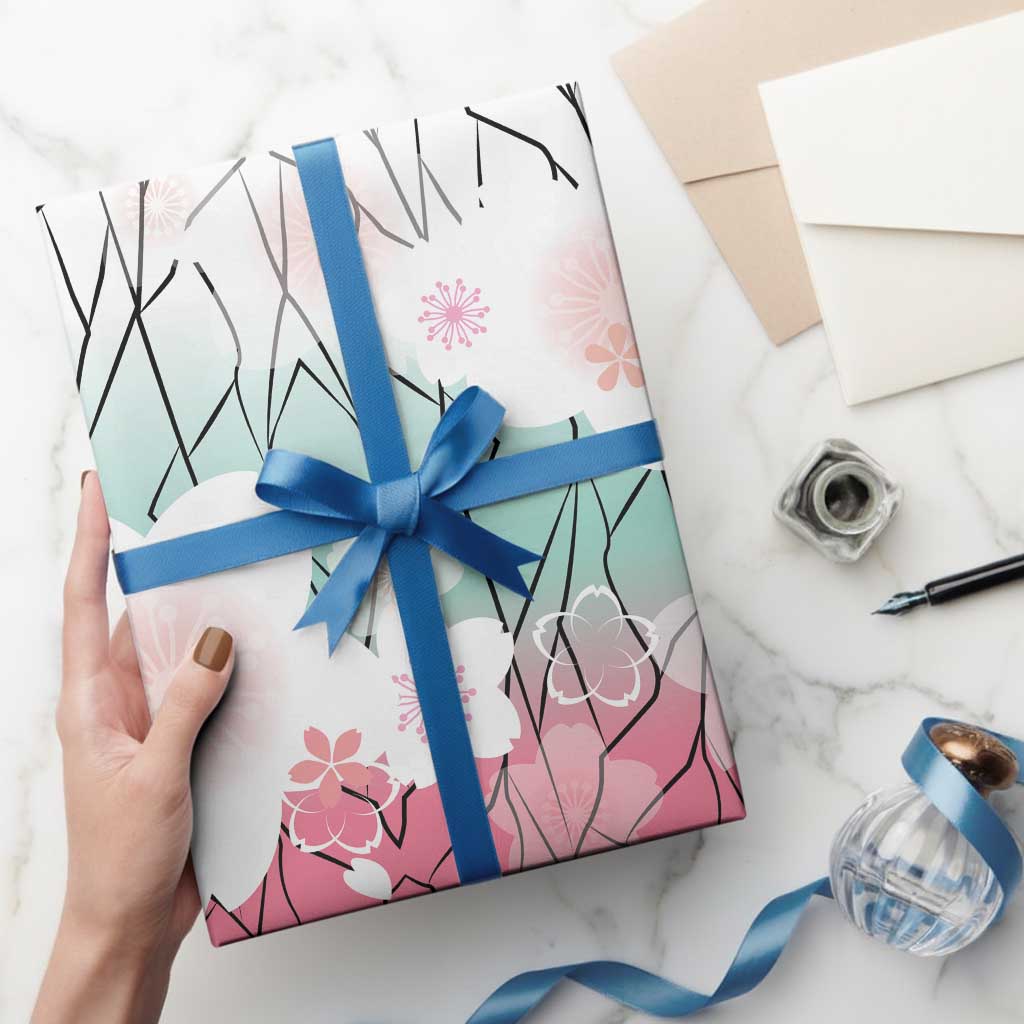 Japanese Kocho Pattern Wrapping Paper Insect Pillar Butterfly Flower Fairy - Polynesian Pride