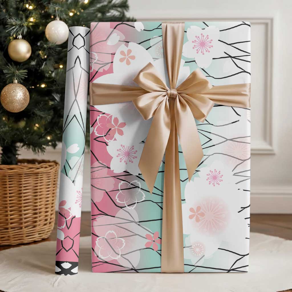 Japanese Kocho Pattern Wrapping Paper Insect Pillar Butterfly Flower Fairy - Polynesian Pride