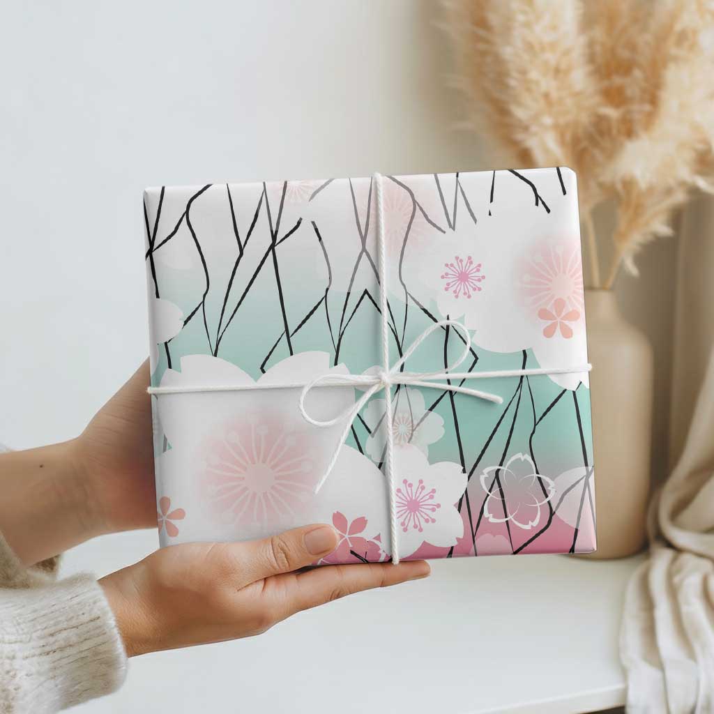 Japanese Kocho Pattern Wrapping Paper Insect Pillar Butterfly Flower Fairy - Polynesian Pride