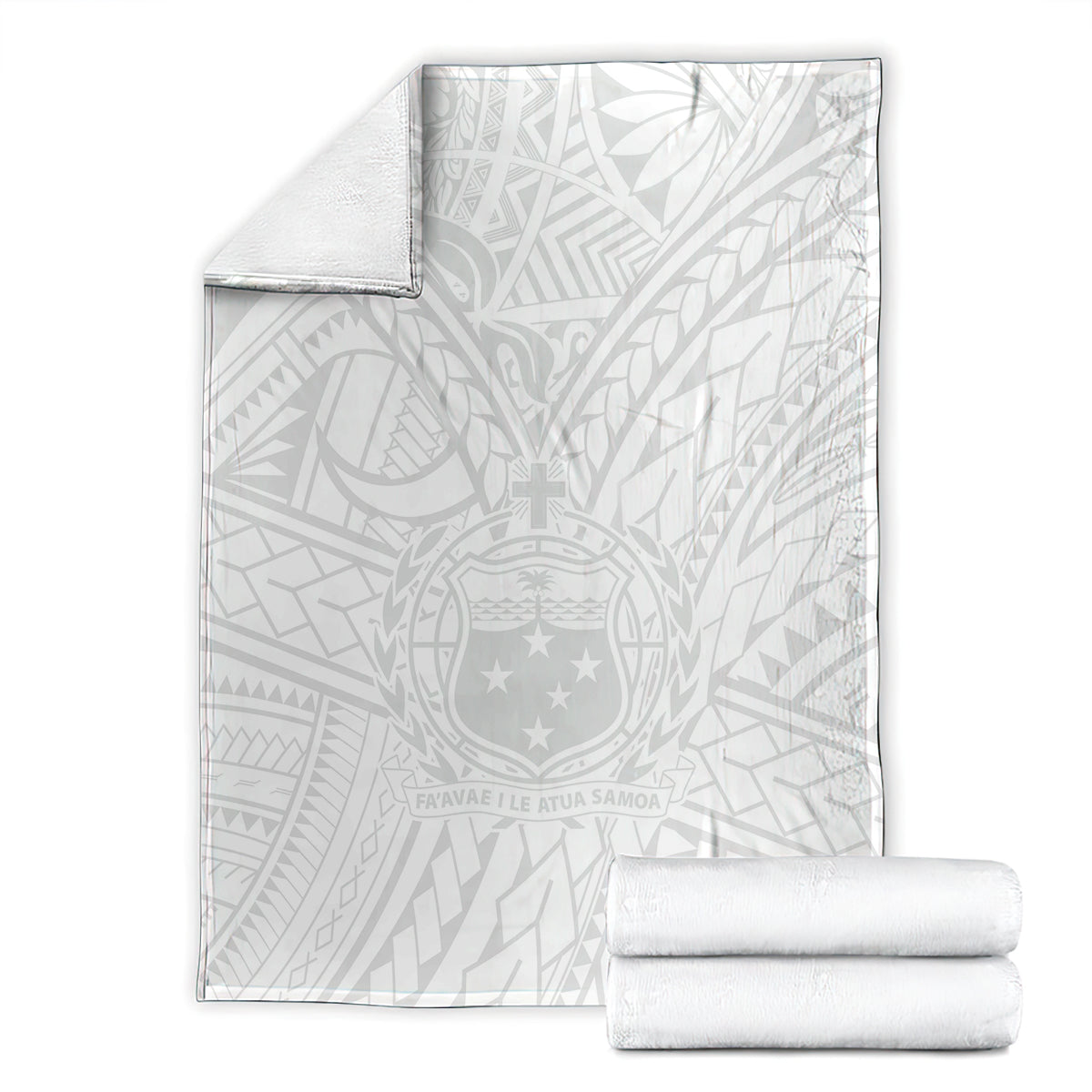 Samoa Lotu Tamaiti Blanket Polynesian White Sunday Simple LT9 - Polynesian Pride
