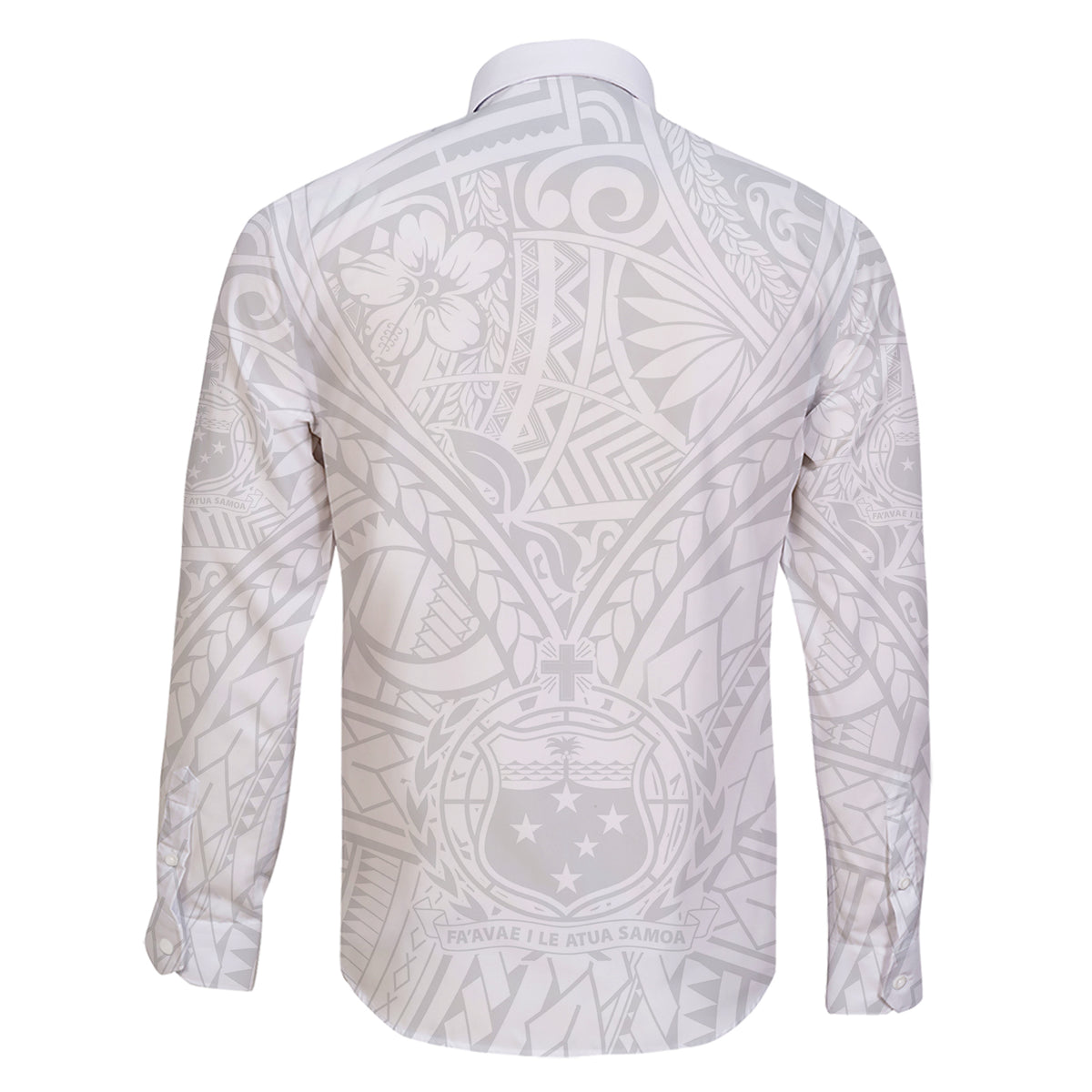 Samoa Lotu Tamaiti Family Matching Short Sleeve Bodycon Dress and Hawaiian Shirt Polynesian White Sunday Simple LT9 - Polynesian Pride