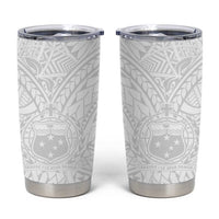 Samoa Lotu Tamaiti Tumbler Cup Polynesian White Sunday Simple