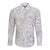 Samoa Lotu Tamait Long Sleeve Button Shirt Tropical Plant White Sunday With Polynesia Pattern LT9 Unisex White - Polynesian Pride
