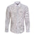 Personalised Samoa Lotu Tamait Family Matching Off Shoulder Maxi Dress and Hawaiian Shirt Tropical Plant White Sunday With Polynesia Pattern LT9 Dad's Shirt - Long Sleeve White - Polynesian Pride