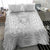 Personalised Tonga White Sunday Bedding Set Tropical Plant With Polynesian Pattern LT9 - Polynesian Pride