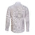 Personalised Tonga White Sunday Long Sleeve Button Shirt Tropical Plant With Polynesian Pattern LT9 - Polynesian Pride