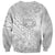 Personalised Tonga White Sunday Sweatshirt Tropical Plant With Polynesian Pattern LT9 - Polynesian Pride