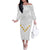 Tonga White Sunday Family Matching Off Shoulder Long Sleeve Dress and Hawaiian Shirt Polynesian Plumeria Tribal Simple LT9 Mom's Dress White - Polynesian Pride