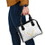 Tonga White Sunday Shoulder Handbag Polynesian Plumeria Tribal Simple LT9 - Polynesian Pride