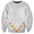 Tonga White Sunday Sweatshirt Polynesian Plumeria Tribal Simple LT9 Unisex White - Polynesian Pride