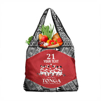 Custom Tonga Rugby Mate Ma'a Grocery Bag Tonga XIII Make History Pacific Champions