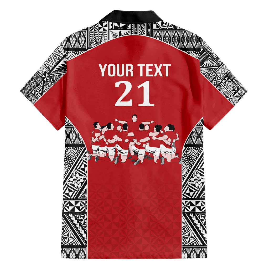 Custom Tonga Rugby Mate Ma'a Hawaiian Shirt Tonga XIII Make History Pacific Champions