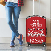 Custom Tonga Rugby Mate Ma'a Luggage Cover Tonga XIII Make History Pacific Champions LT9 - Polynesian Pride