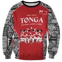 Custom Tonga Rugby Mate Ma'a Sweatshirt Tonga XIII Make History Pacific Champions