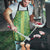Hawaii Lei with Tribal Quilt Motif Apron - Polynesian Pride