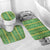 Hawaii Lei with Tribal Quilt Motif Bathroom Set - Polynesian Pride