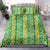 Hawaii Lei with Tribal Quilt Motif Bedding Set