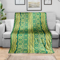 Hawaii Lei with Tribal Quilt Motif Blanket LT9 - Polynesian Pride