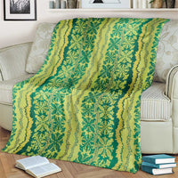 Hawaii Lei with Tribal Quilt Motif Blanket LT9 - Polynesian Pride