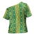Hawaii Lei with Tribal Quilt Motif Cross Shoulder Shirt - Polynesian Pride