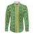 Hawaii Lei with Tribal Quilt Motif Family Matching Off Shoulder Short Dress and Hawaiian Shirt