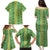 Hawaii Lei with Tribal Quilt Motif Family Matching Puletasi and Hawaiian Shirt