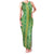 Hawaii Lei with Tribal Quilt Motif Family Matching Tank Maxi Dress and Hawaiian Shirt