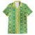 Hawaii Lei with Tribal Quilt Motif Hawaiian Shirt