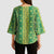Hawaii Lei with Tribal Quilt Motif Kimono Sleeve Blouse - Polynesian Pride