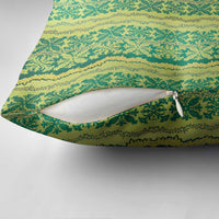 Hawaii Lei with Tribal Quilt Motif Pillow Cover - Polynesian Pride