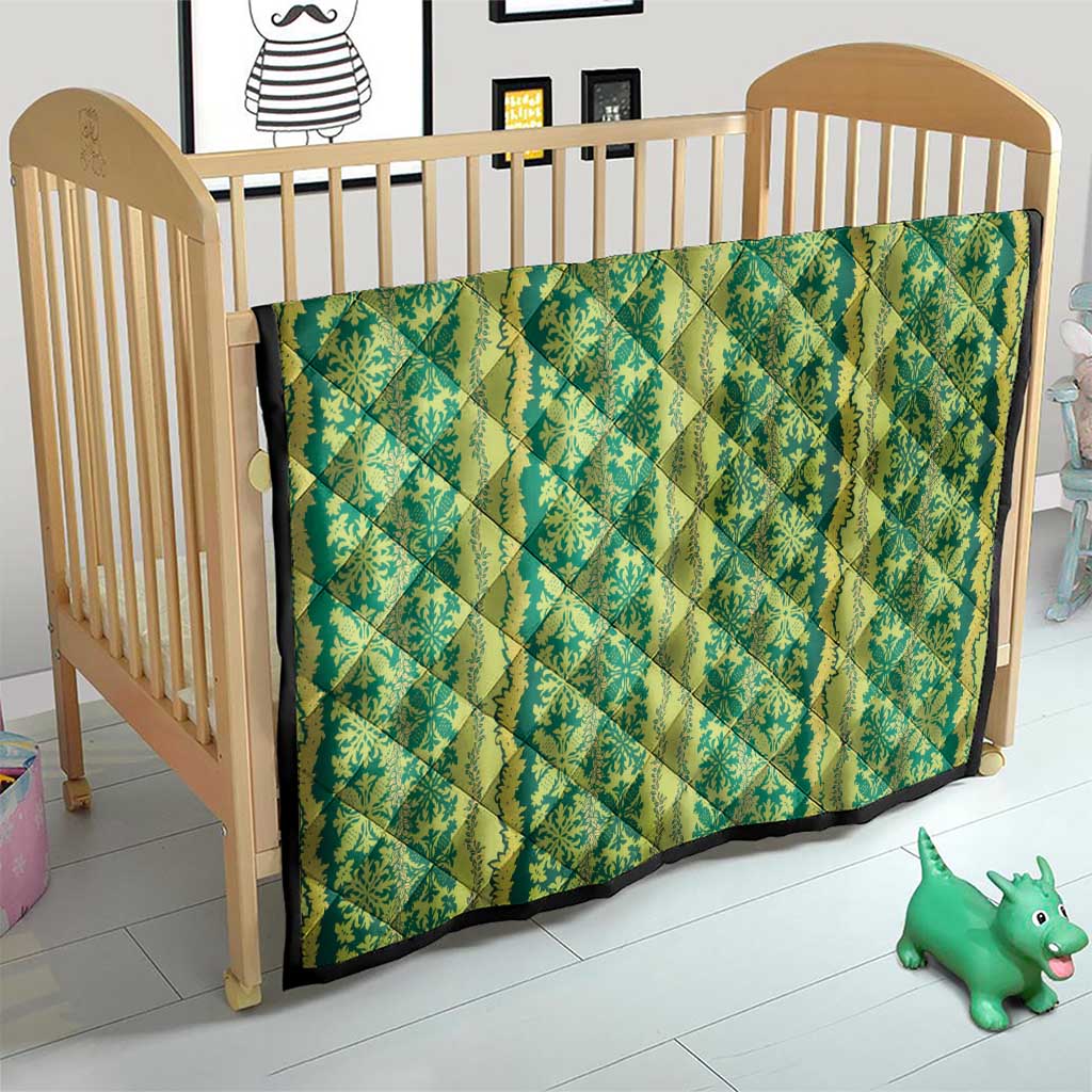 Hawaii Lei with Tribal Quilt Motif Quilt