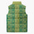 Hawaii Lei with Tribal Quilt Motif Sleeveless Puffer Jacket - Polynesian Pride