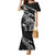 New Zealand Rugby Warrior Custom Family Matching Mermaid Dress and Hawaiian Shirt Black Fern Taniko Motif