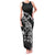 New Zealand Rugby Warrior Custom Family Matching Tank Maxi Dress and Hawaiian Shirt Black Fern Taniko Motif