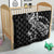New Zealand Rugby Warrior Custom Quilt Black Fern Taniko Motif