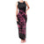 New Zealand Rugby Warrior Custom Family Matching Tank Maxi Dress and Hawaiian Shirt Pink Fern Taniko Motif