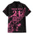 New Zealand Rugby Warrior Custom Hawaiian Shirt Pink Fern Taniko Motif