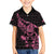 New Zealand Rugby Warrior Custom Hawaiian Shirt Pink Fern Taniko Motif