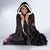New Zealand Rugby Warrior Custom Hooded Blanket Pink Fern Taniko Motif