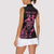 New Zealand Rugby Warrior Custom Women Sleeveless Polo Shirt Pink Fern Taniko Motif