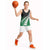 Green Silver Fern Spirit Taniko Tukutuku Personalised Basketball Jersey - Polynesian Pride