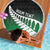 Green Silver Fern Spirit Taniko Tukutuku Personalised Beach Blanket