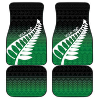 Green Silver Fern Spirit Taniko Tukutuku Personalised Car Mats