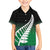Green Silver Fern Spirit Taniko Tukutuku Personalised Family Matching Tank Maxi Dress and Hawaiian Shirt