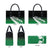 Green Silver Fern Spirit Taniko Tukutuku Personalised Leather Bag - Polynesian Pride