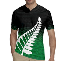 Green Silver Fern Spirit Taniko Tukutuku Personalised Rugby Jersey