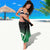 Green Silver Fern Spirit Taniko Tukutuku Personalised Sarong