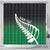 Green Silver Fern Spirit Taniko Tukutuku Personalised Shower Curtain
