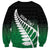 Green Silver Fern Spirit Taniko Tukutuku Personalised Sweatshirt